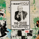 A man walks past a poster depicting President Donald Trump in the Shaw neighborhood of Washington on May 25, 2020.
